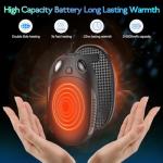 Portable Rechargeable Hand Warmers - Long Lasting, 3 Heat Levels