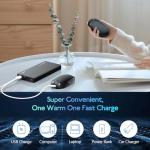 Portable Rechargeable Hand Warmers - Long Lasting, 3 Heat Levels