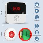 Smart Wireless Caregiver Panic Button with Phone Link