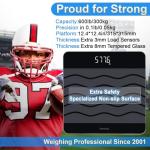 Smart Bathroom Scale with LED Display and Glass Platform