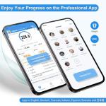 Smart Bathroom Scale with LED Display and Glass Platform