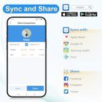 Smart Bathroom Scale with LED Display and Glass Platform