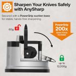 AnySharp Hands-Free Knife Sharpener with Suction Grip