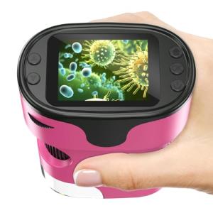 1000X Handheld Digital Microscope for Kids - Pink