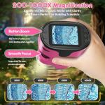 1000X Handheld Digital Microscope for Kids - Pink