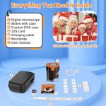 4K USB Digital Microscope for Kids Ages 6-12