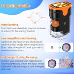 4K USB Digital Microscope for Kids Ages 6-12