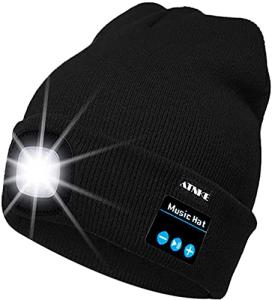 Bluetooth Beanie Hat with LED Light and Music