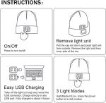 Bluetooth Beanie Hat with LED Light and Music