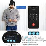 Bluetooth Beanie Hat with LED Light and Music