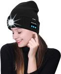 Bluetooth Beanie Hat with LED Light and Music