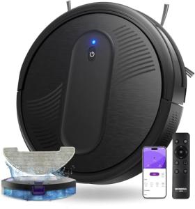 MONSGA 3-in-1 Robot Vacuum & Mop with 4000Pa Suction