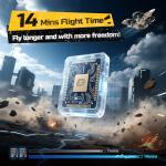 DEERC HT15 Kids RC Plane with 2 Batteries