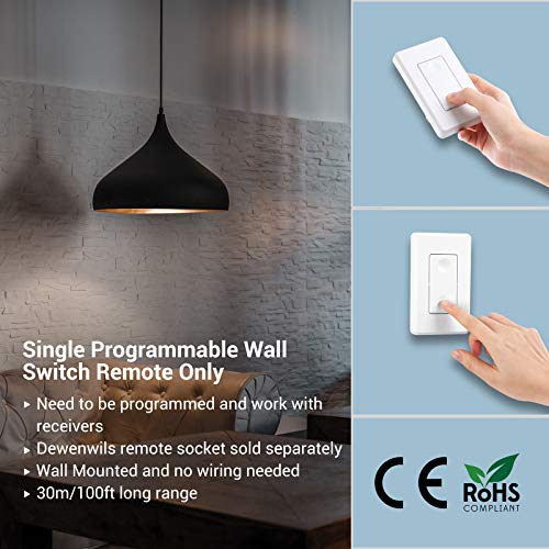 DEWENWILS Remote Control Plug Socket, 13A/3120W, 30m Range