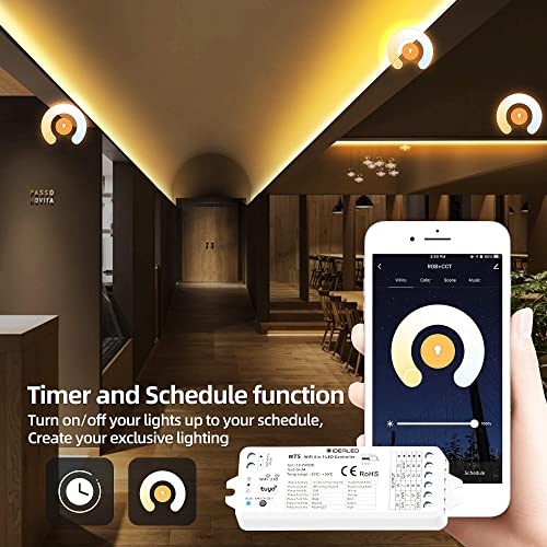 GIDEALED Smart Wireless RGBWW LED Controller for Alexa/Google