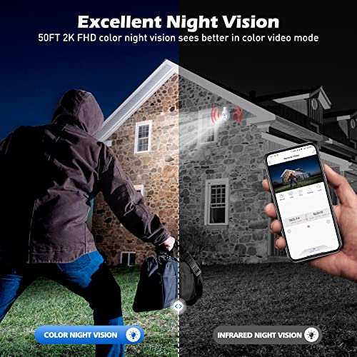 Camcamp 2K Wireless Outdoor Security Camera with AI Tracking