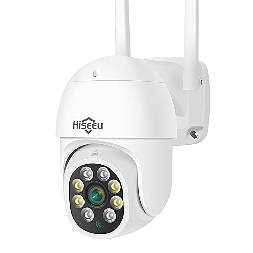 Hiseeu Outdoor Security Camera with 5MP Resolution & Auto-Tracking