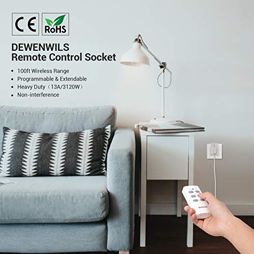 DEWENWILS Remote Controlled Plugs - Heavy Duty Wireless