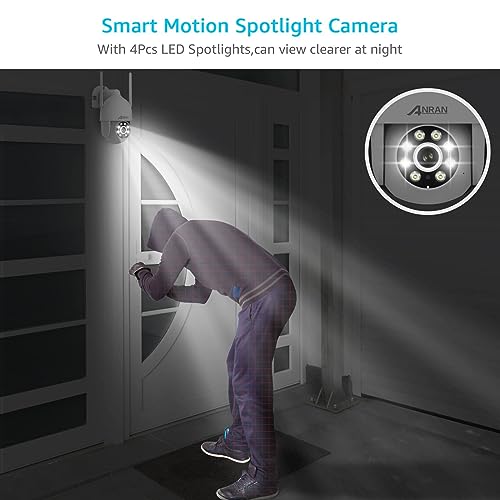 ANRAN 2K Outdoor Security Camera with Auto Tracking