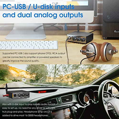 Nobsound Q4 DAC Hi-Fi Bluetooth Amplifier
