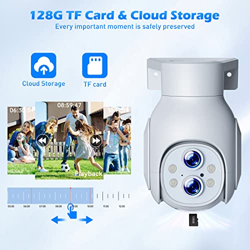 Camcamp 2K Wireless Outdoor Security Camera with AI Tracking