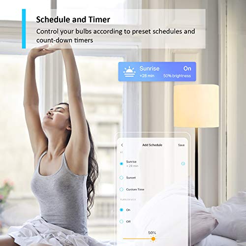 Tapo Smart WiFi LED Bulb, Works with Alexa & Google Home