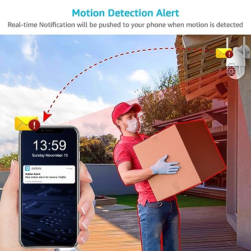 ANRAN 2K Outdoor Security Camera with Auto Tracking