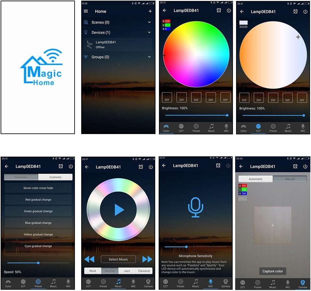 Smart RGB WiFi LED Controller for Color Changing LEDs