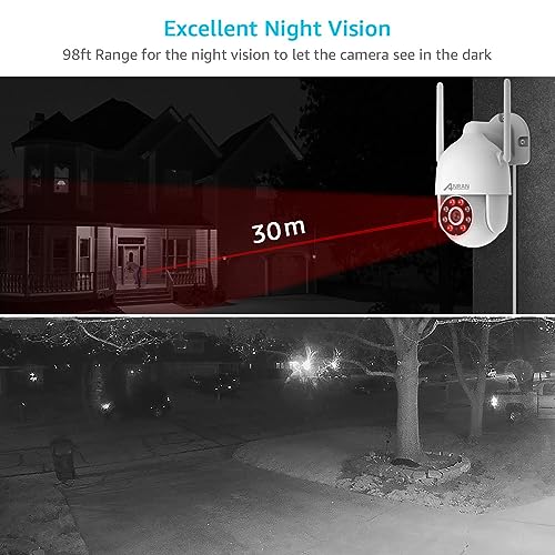 ANRAN 2K Outdoor Security Camera with Auto Tracking