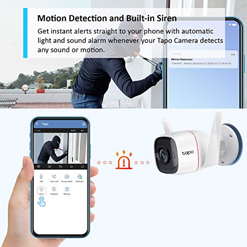 Tapo Outdoor Security Camera with No Hub Needed