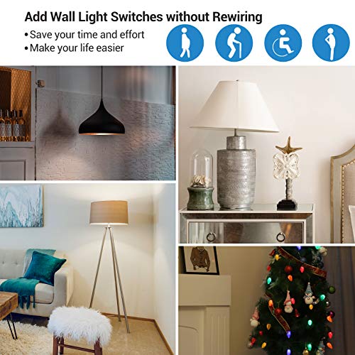 DEWENWILS Remote Control Plug Socket, 13A/3120W, 30m Range
