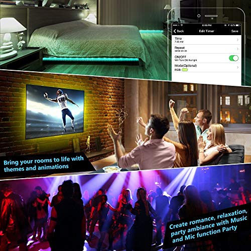 Smartphone Controlled 10M Wifi LED Light Strip Kit