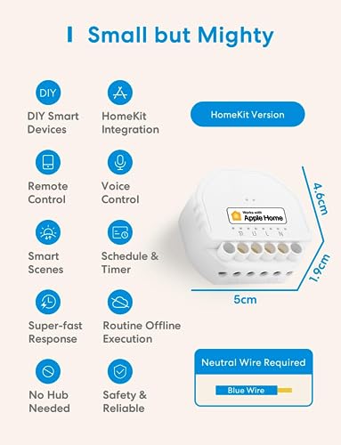 Meross Smart Light Switch Module with Voice Control