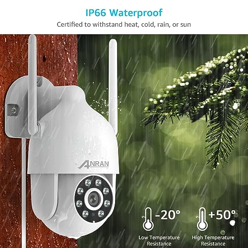 ANRAN 2K Outdoor Security Camera with Auto Tracking