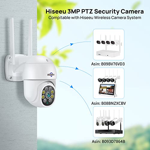 Hiseeu Outdoor Security Camera with 5MP Resolution & Auto-Tracking