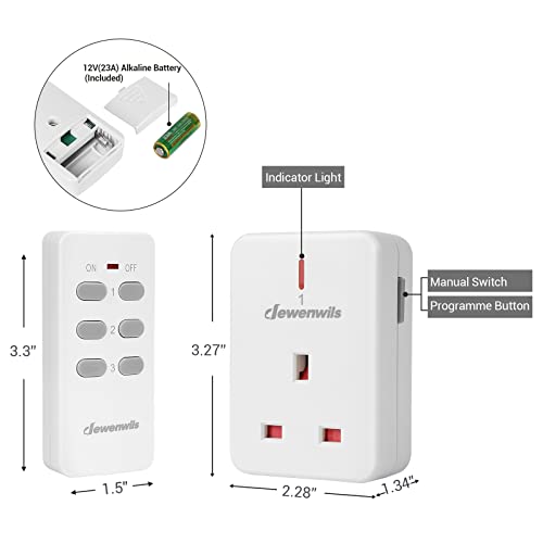 DEWENWILS Remote Controlled Plugs - Heavy Duty Wireless