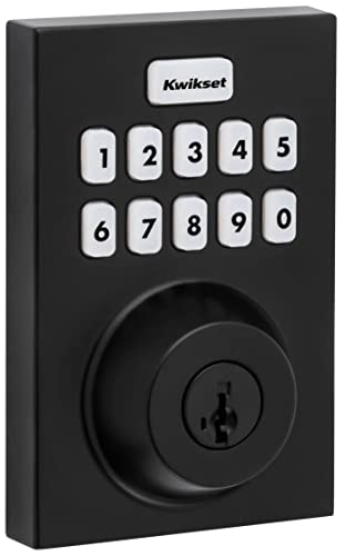 Kwikset Contemporary Smart Lock Deadbolt Z-Wave Iron Black