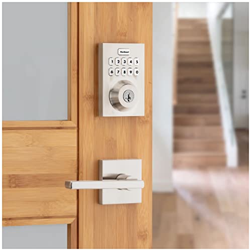 Kwikset Contemporary Smart Lock Deadbolt Z-Wave Iron Black