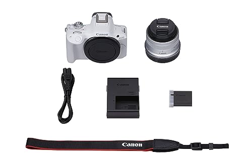 Canon EOS R50 Blanc + Objectif RF-S 18-45 stm