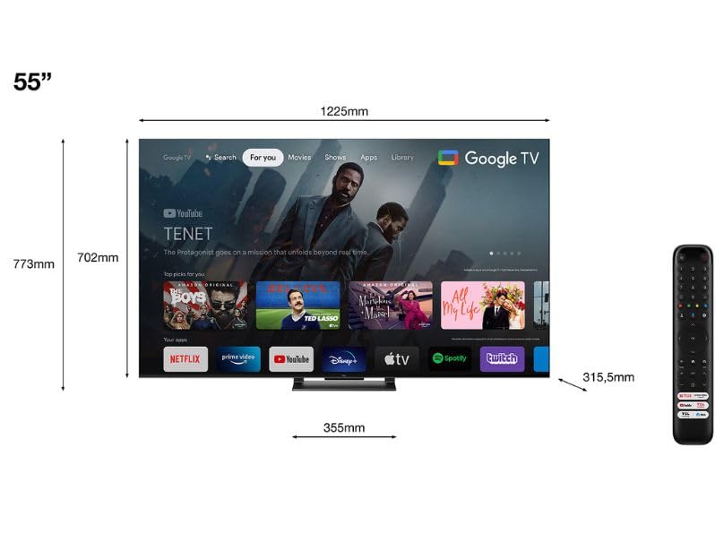 TCL 55'' QLED 4K Ultra HD HDR Smart TV