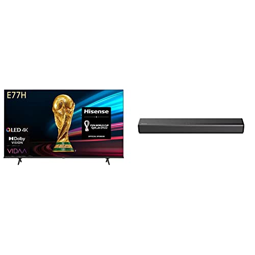 Hisense 65" QLED Gaming TV with Soundbar, Black