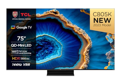 TCL 75C805K 75" QLED Mini LED Gaming Smart TV