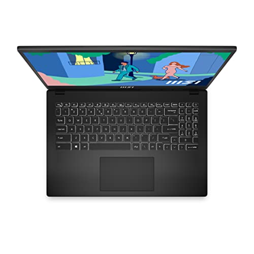 MSI Modern 15 15.6" FHD Laptop, i7-1225U - Black