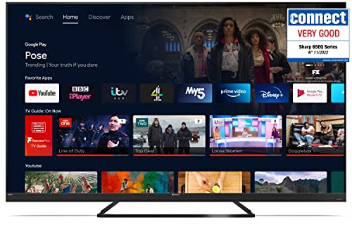 65-Inch SHARP Quantum Dot Frameless Android Smart TV