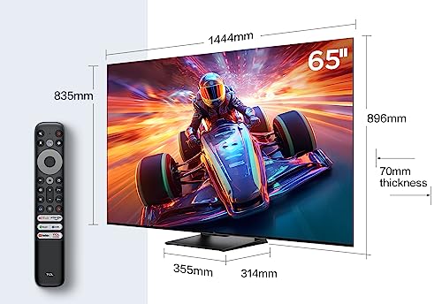 TCL 65C741K 65" QLED TV 4K Smart Dolby Vision