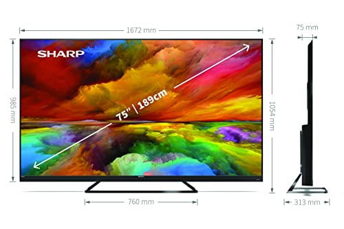 65-Inch SHARP Quantum Dot Frameless Android Smart TV