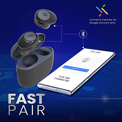 JBL Tune 125 TWS Blue - Wireless Earphones, Powerful Bass