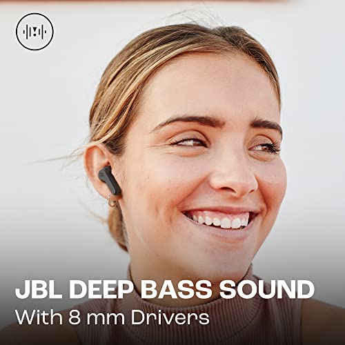 JBL Wave Beam Wireless Earbuds, IP54/IPX2 Waterproof, Black