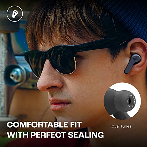 JBL Wave Beam Wireless Earbuds, IP54/IPX2 Waterproof, Black