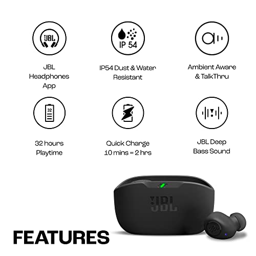 JBL Wave Buds: Wireless Earbuds with Waterproofing, Bass